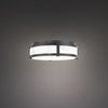 Dweled Constantine 14in LED Flush Mount 3000K in Black FM-272